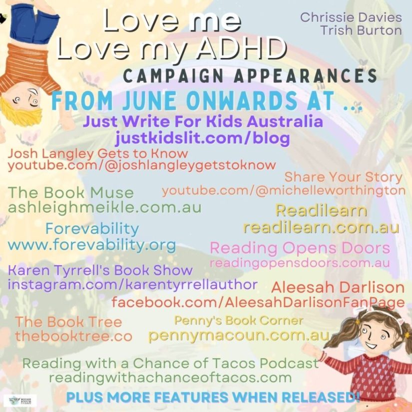 A washed out version of the cover with the boy and girl in diagonally opposite corners with a list of bloggers and reviewers for the blog tour schedule.