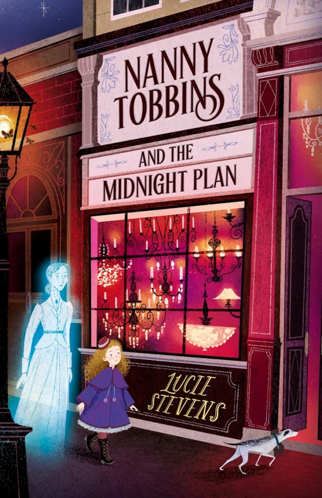 Nanny Tobbins and the Midnight Plan

A ghost and little girl looking at a pink Victorian storefront. The store sign says Nanny Tobbins and the Midnight Plan by Lucie Stevens.

